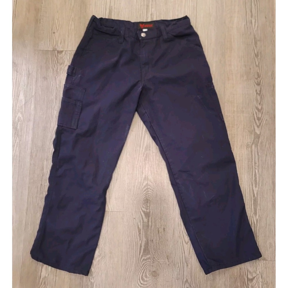 DriFire FR Canvas CARGO PANTS Size 32x30 Regular Westex Ultrasoft Blue